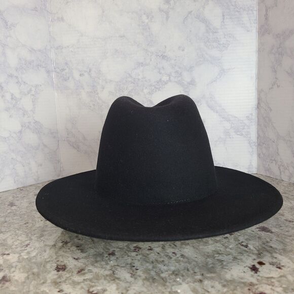 Gigi Pip Hat Wool Fedora Size 57  S/M EUC Black main image 5